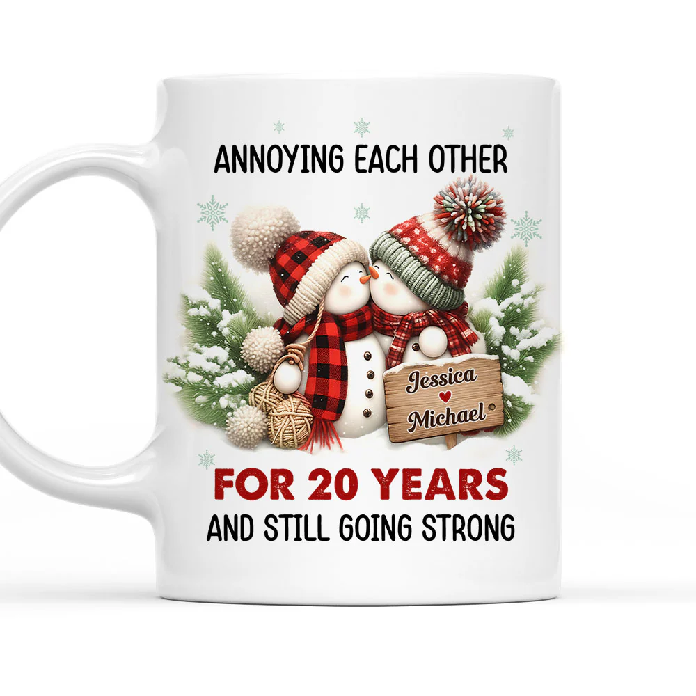 Merry And Bright Together - Personalized Custom Coffee Mug