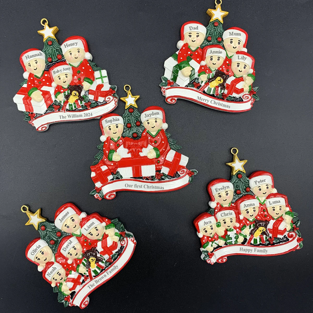 Merry Christmas - Personalized Custom Resin Ornament - Image 3