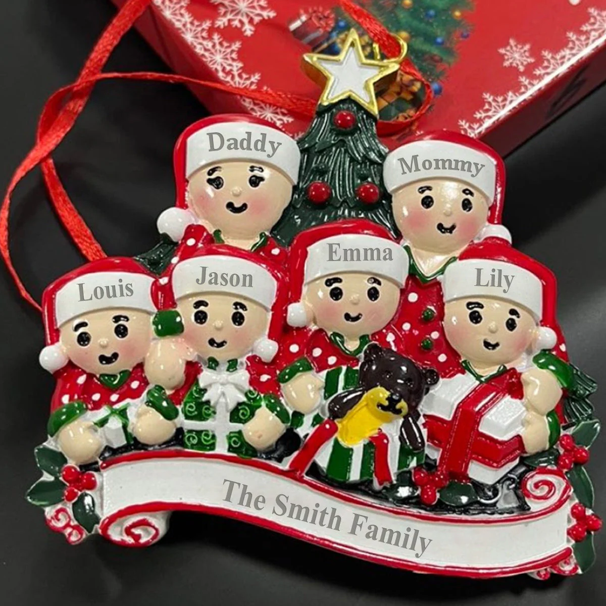 Merry Christmas - Personalized Custom Resin Ornament - Image 4