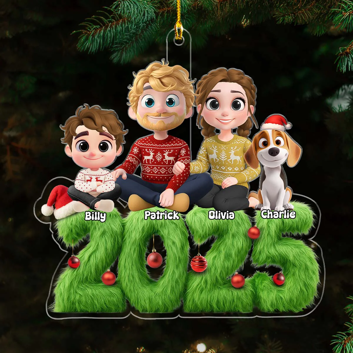 Merry Moments - Personalized Custom Acrylic Ornament