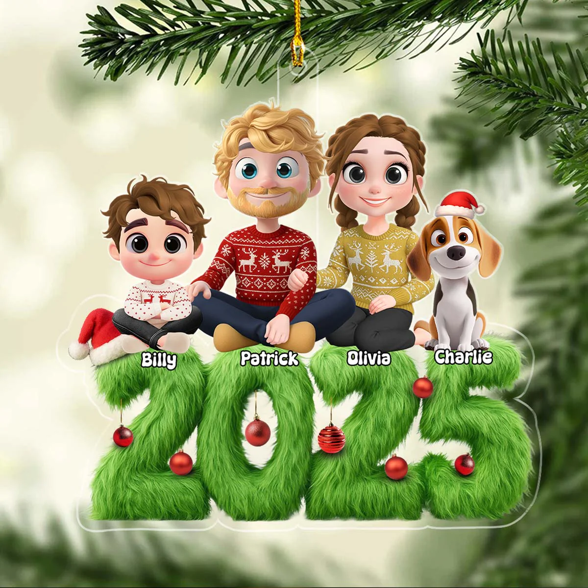 Merry Moments - Personalized Custom Acrylic Ornament - Image 5