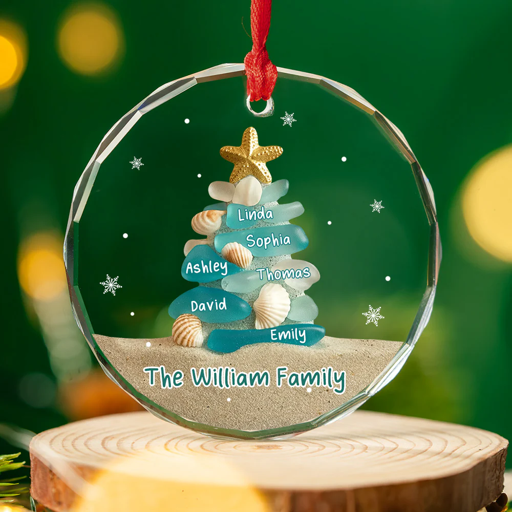 Merry Moments - Personalized Custom Glass Ornament - Image 3