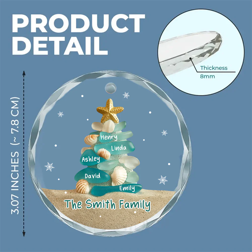 Merry Moments - Personalized Custom Glass Ornament - Image 6
