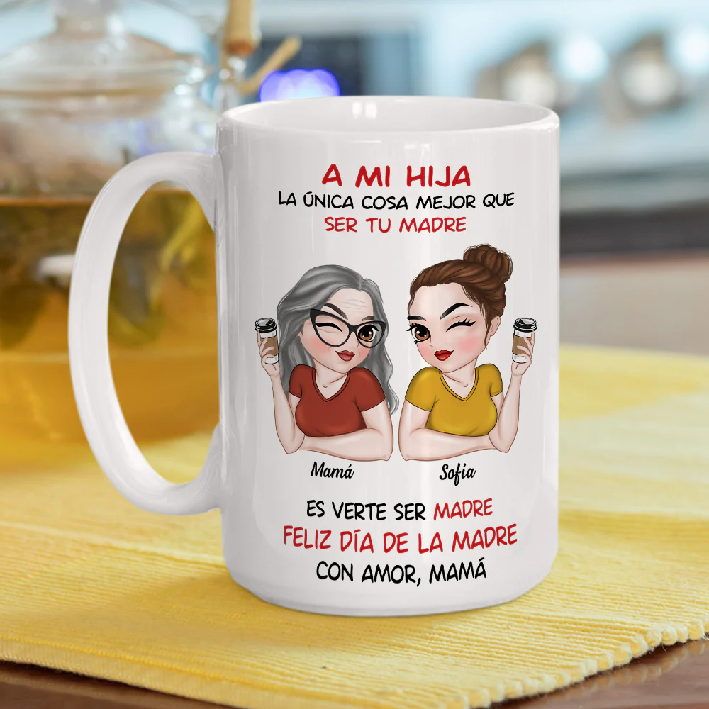 Mi Amor Por Ti Infinito - Taza Personalizada de Café - Image 5