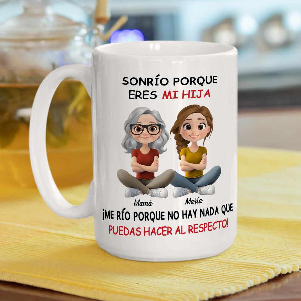 Mi hija - Taza de café personalizada - Image 5