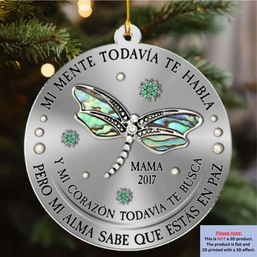Mi Mente Mi Corazón Mi Alma – Adorno de Acrílico Personalizado - Image 6