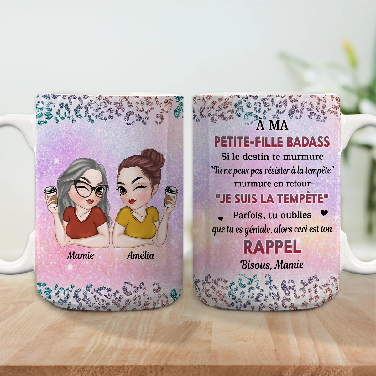 Mi Nieta Valiente - Taza de café personalizada - Image 5
