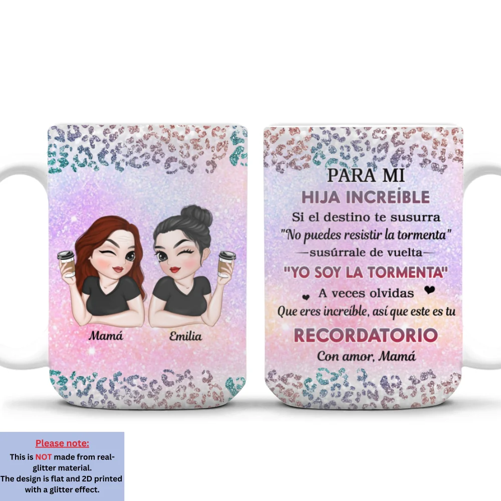 Mi Nieta Valiente - Taza de café personalizada - Image 8