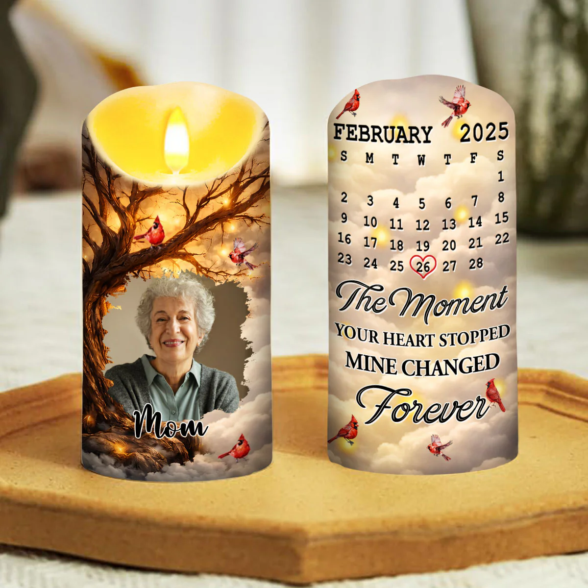 Mine Changed Forever From That Moment - Personalized Custom LED Candle - Image 5