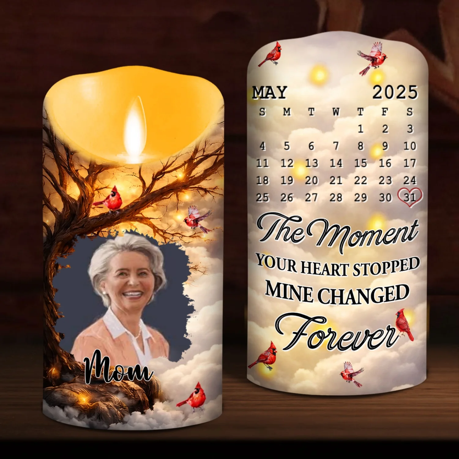 Mine Changed Forever From That Moment - Personalized Custom LED Candle - Image 7