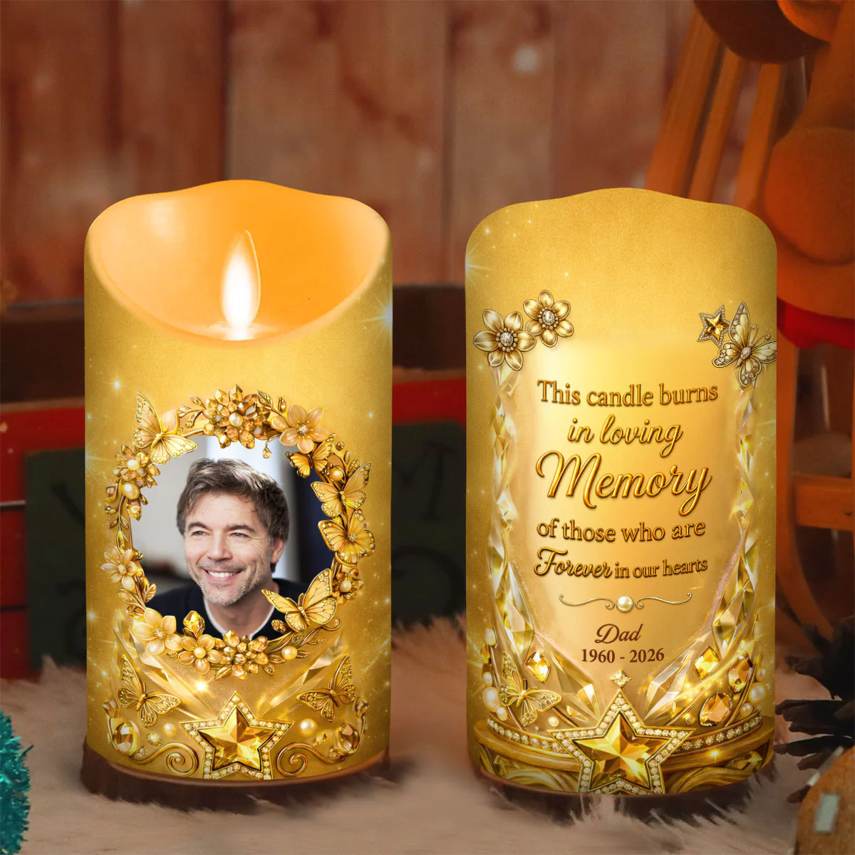 Mine Changed Forever Mom 2 - Personalized Custom LED Candle - Image 4