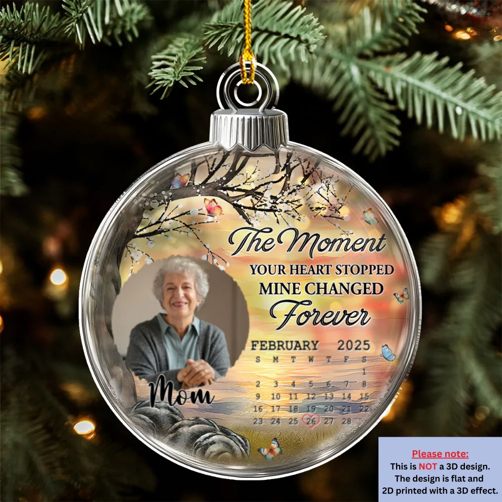 Mine Changed Forever - Personalized Custom Acrylic Ornament - Image 8