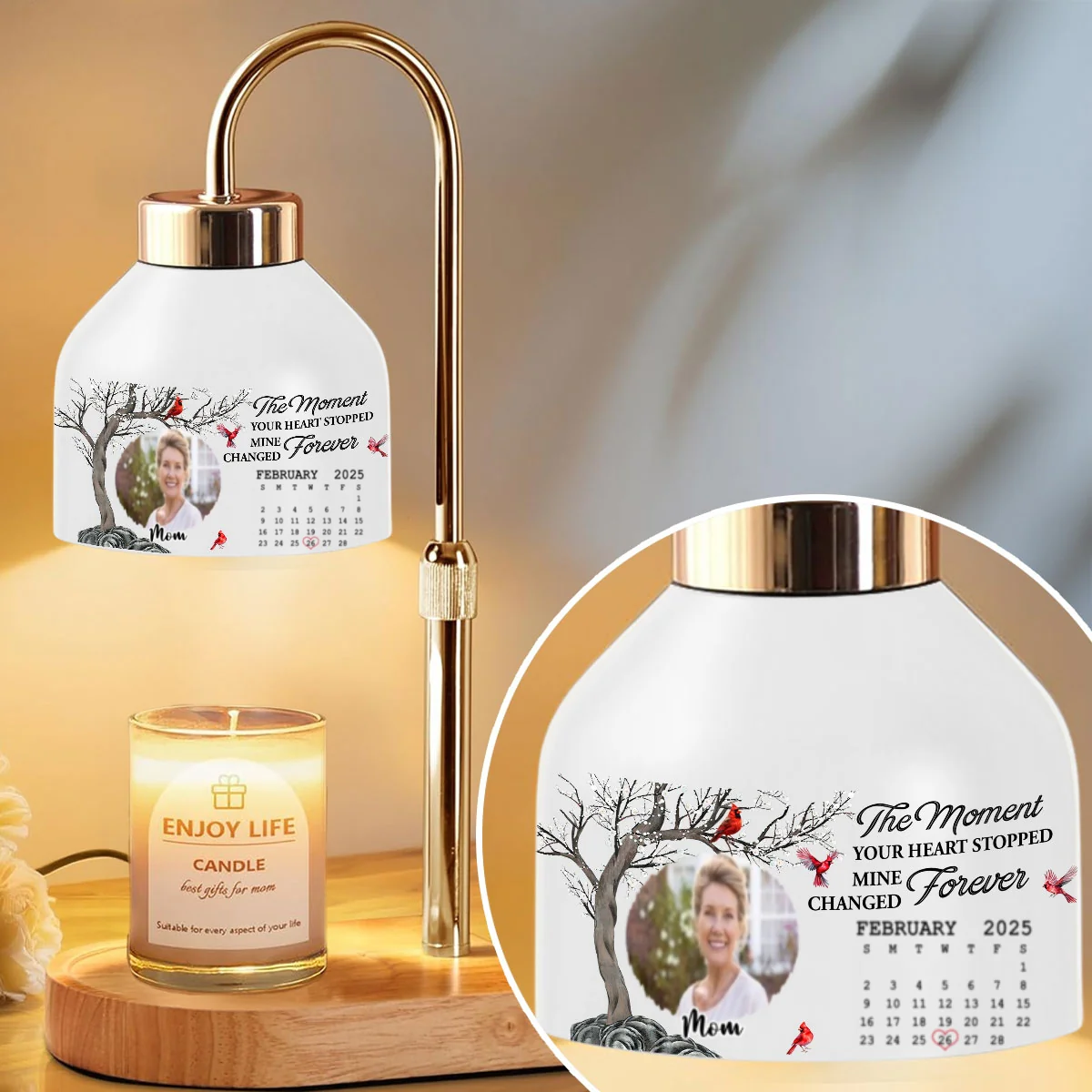 Mine Changed Forever - Personalized Custom Candle Warmer Lamp