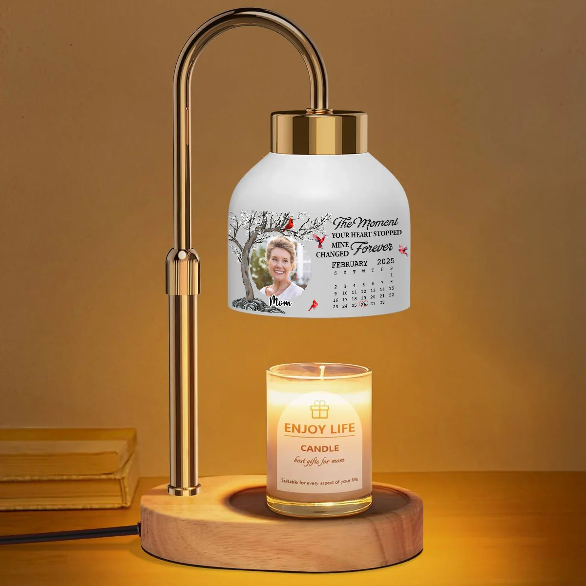 Mine Changed Forever - Personalized Custom Candle Warmer Lamp - Image 2