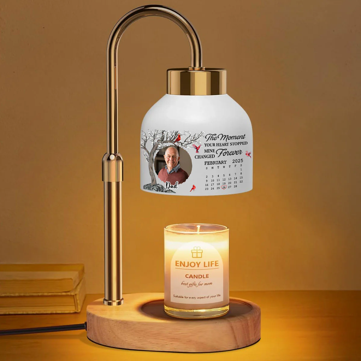 Mine Changed Forever - Personalized Custom Candle Warmer Lamp - Image 3