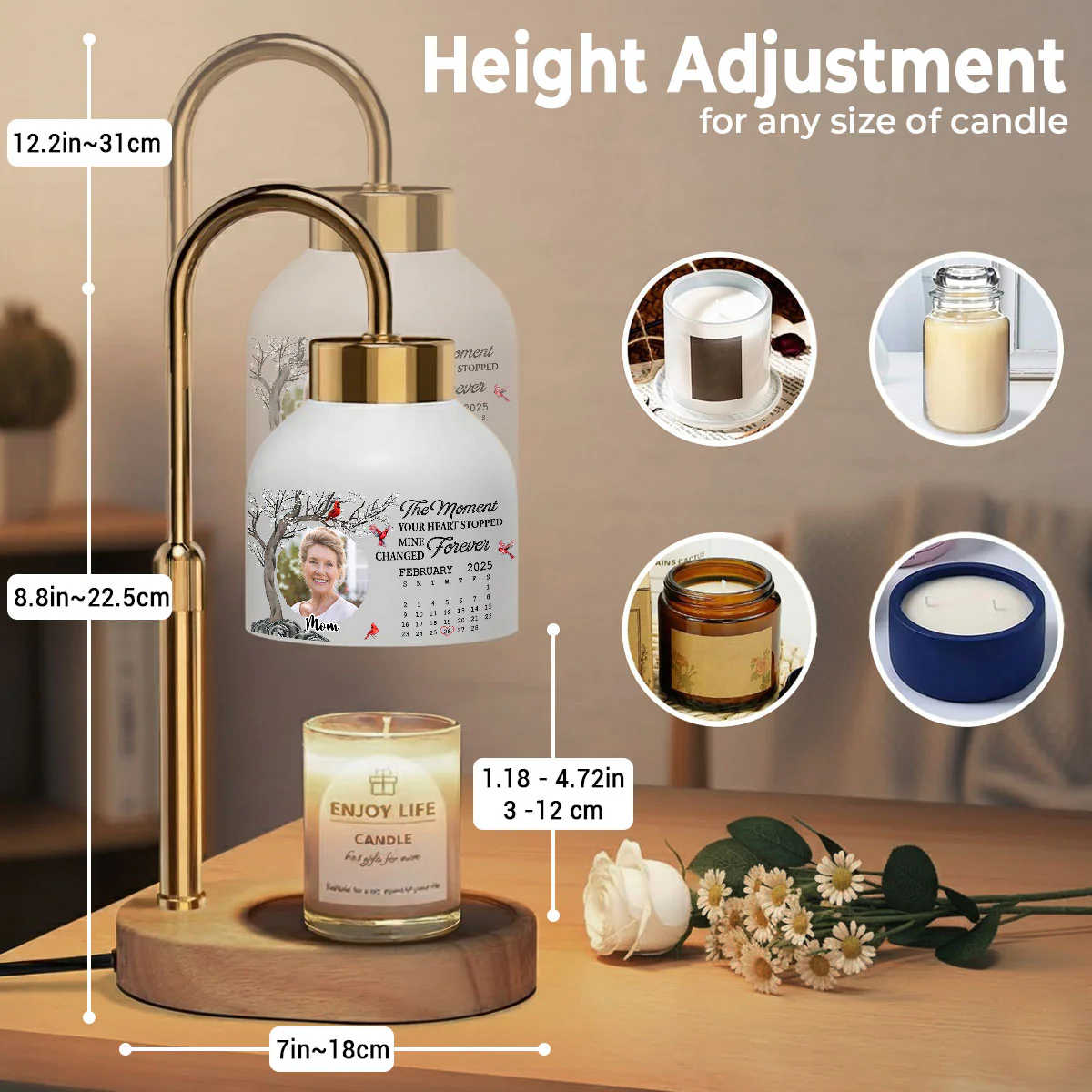 Mine Changed Forever - Personalized Custom Candle Warmer Lamp - Image 4