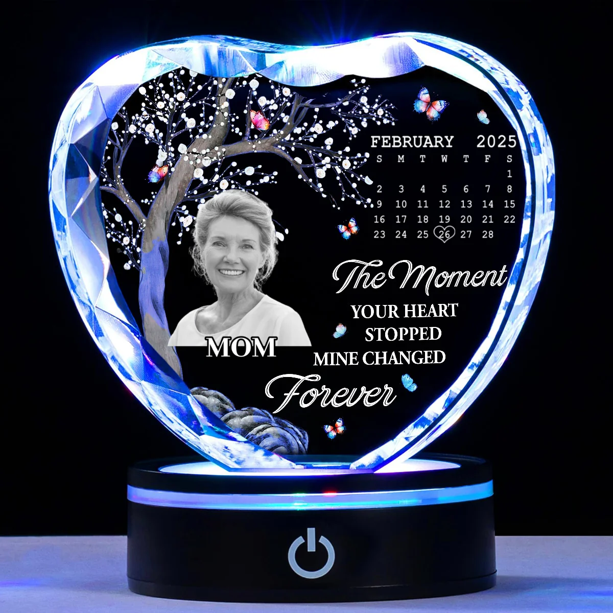 Mine Changed Forever - Personalized Custom Crystal Led Light - Image 8