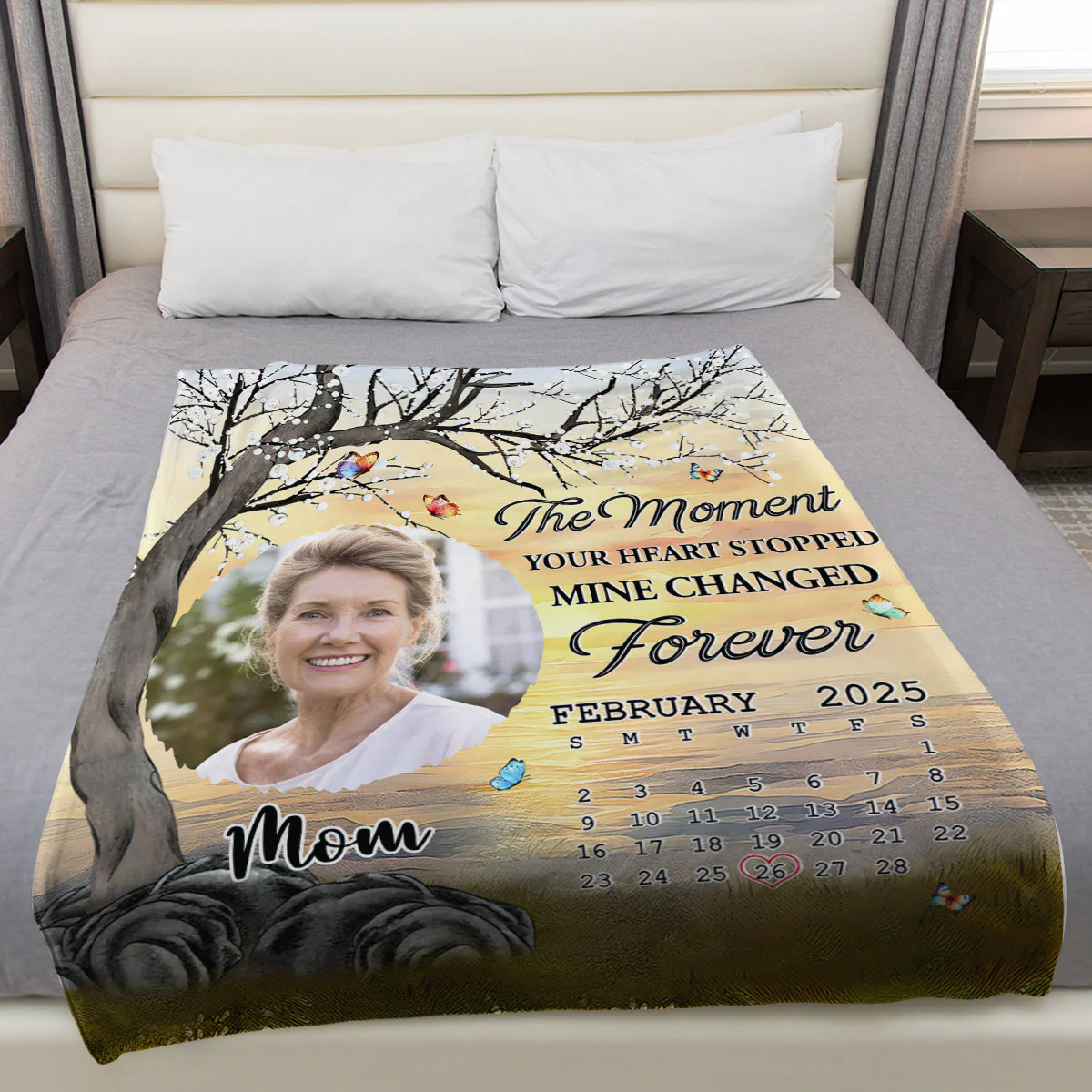Mine Changed Forever - Personalized Custom Fleece Blanket - Image 3