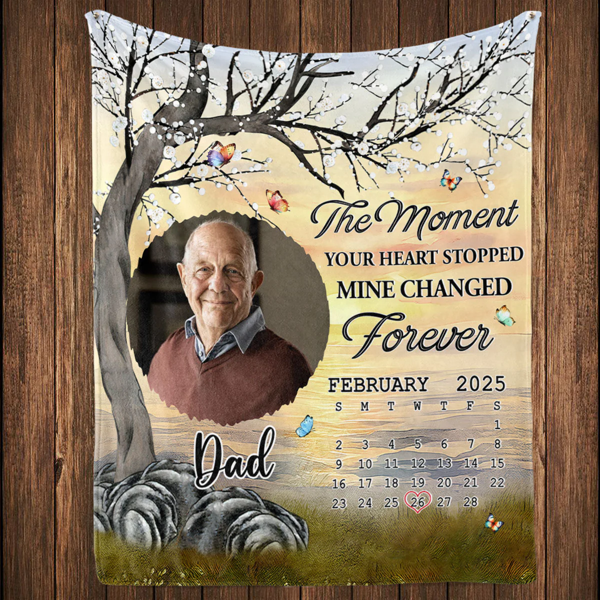 Mine Changed Forever - Personalized Custom Fleece Blanket - Image 4