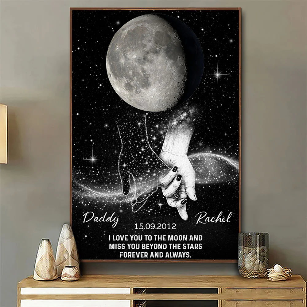 Miss You Beyond The Stars - Personalized Custom Poster - Image 4