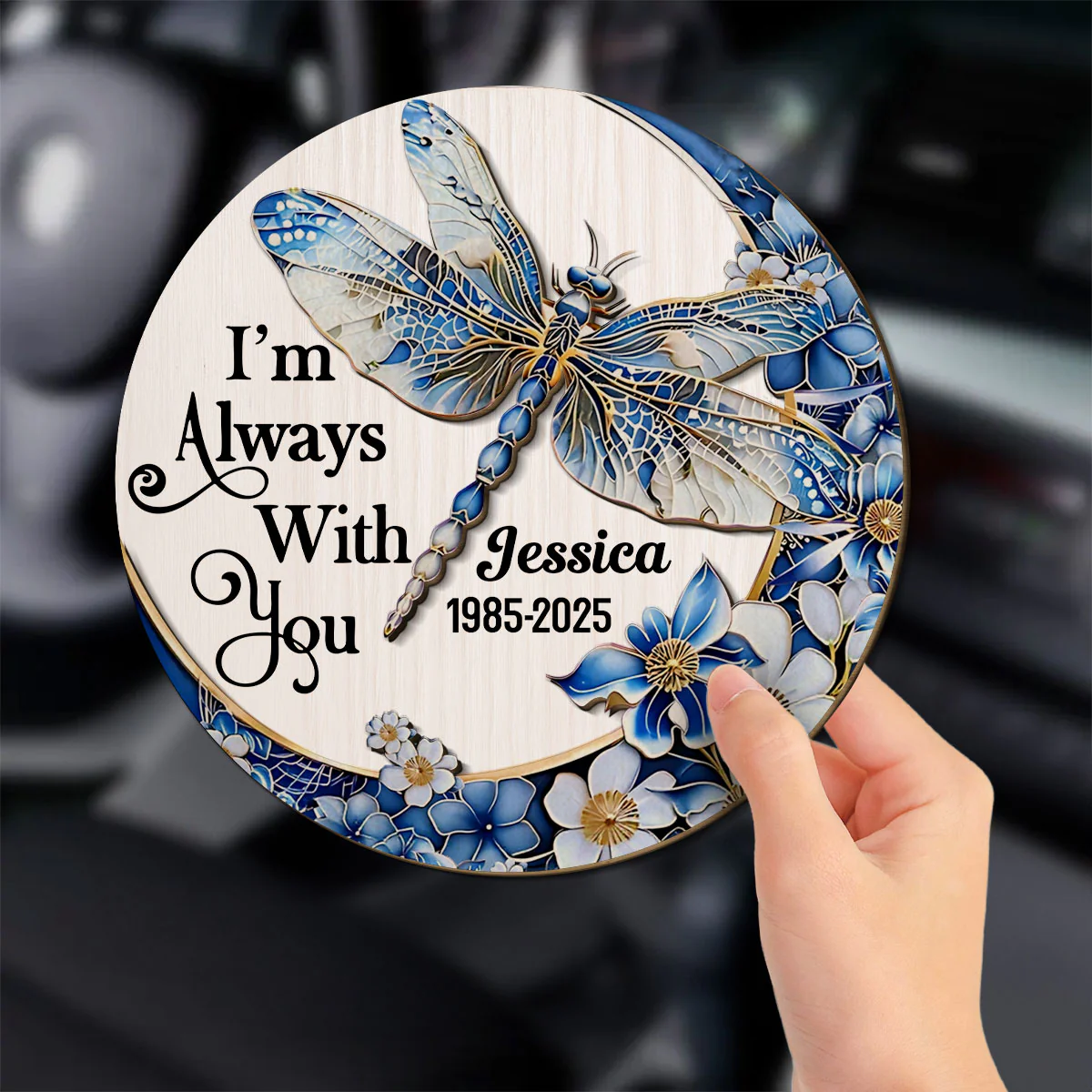 Miss You Every Single Day - Personalized Custom Car Visor Clip - Image 2