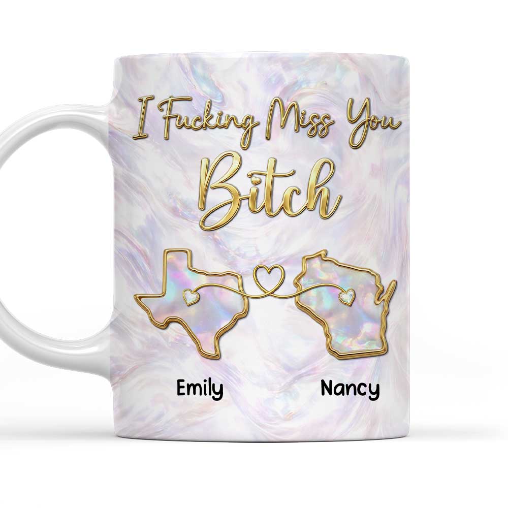 Miss You New Style - Personalized Custom 3D Effect Mug