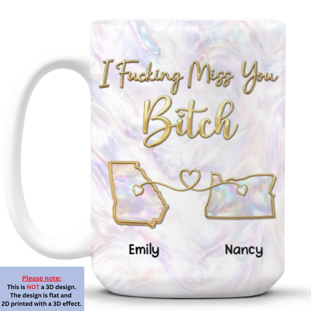 Miss You New Style - Personalized Custom 3D Effect Mug - Image 8