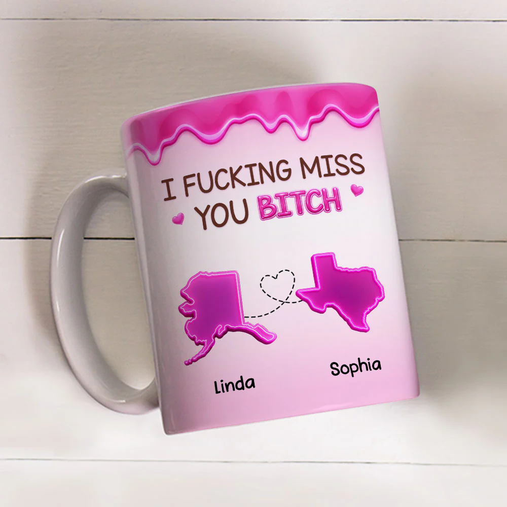 Miss You - Personalized Custom Coffee Mug - Image 3
