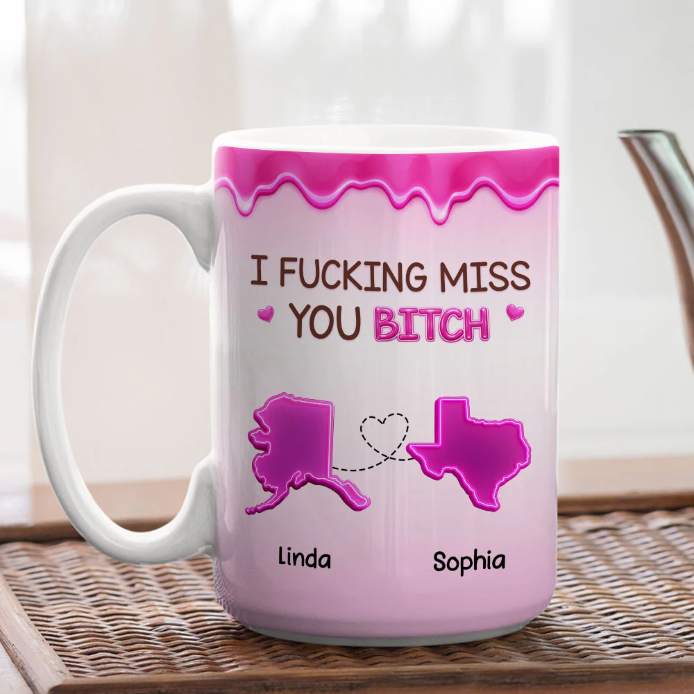 Miss You - Personalized Custom Coffee Mug - Image 4