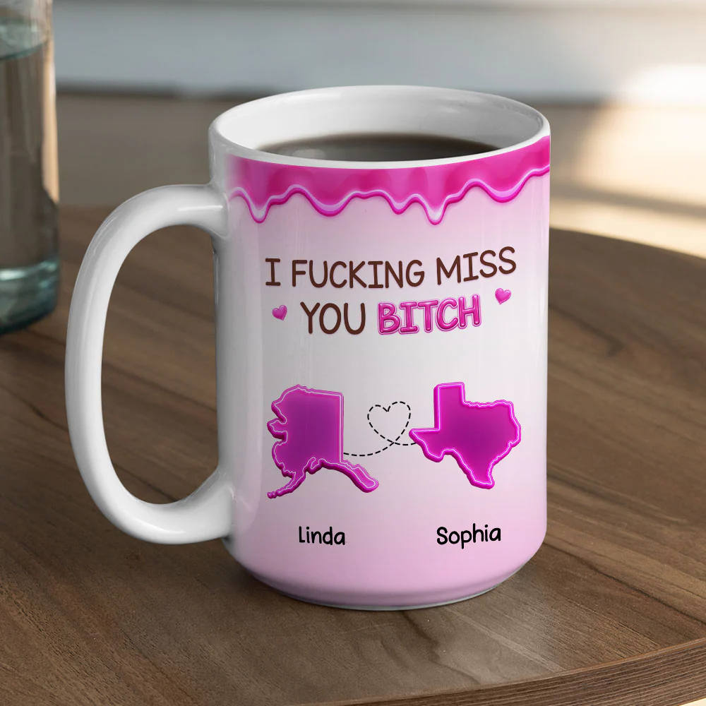 Miss You - Personalized Custom Coffee Mug - Image 5
