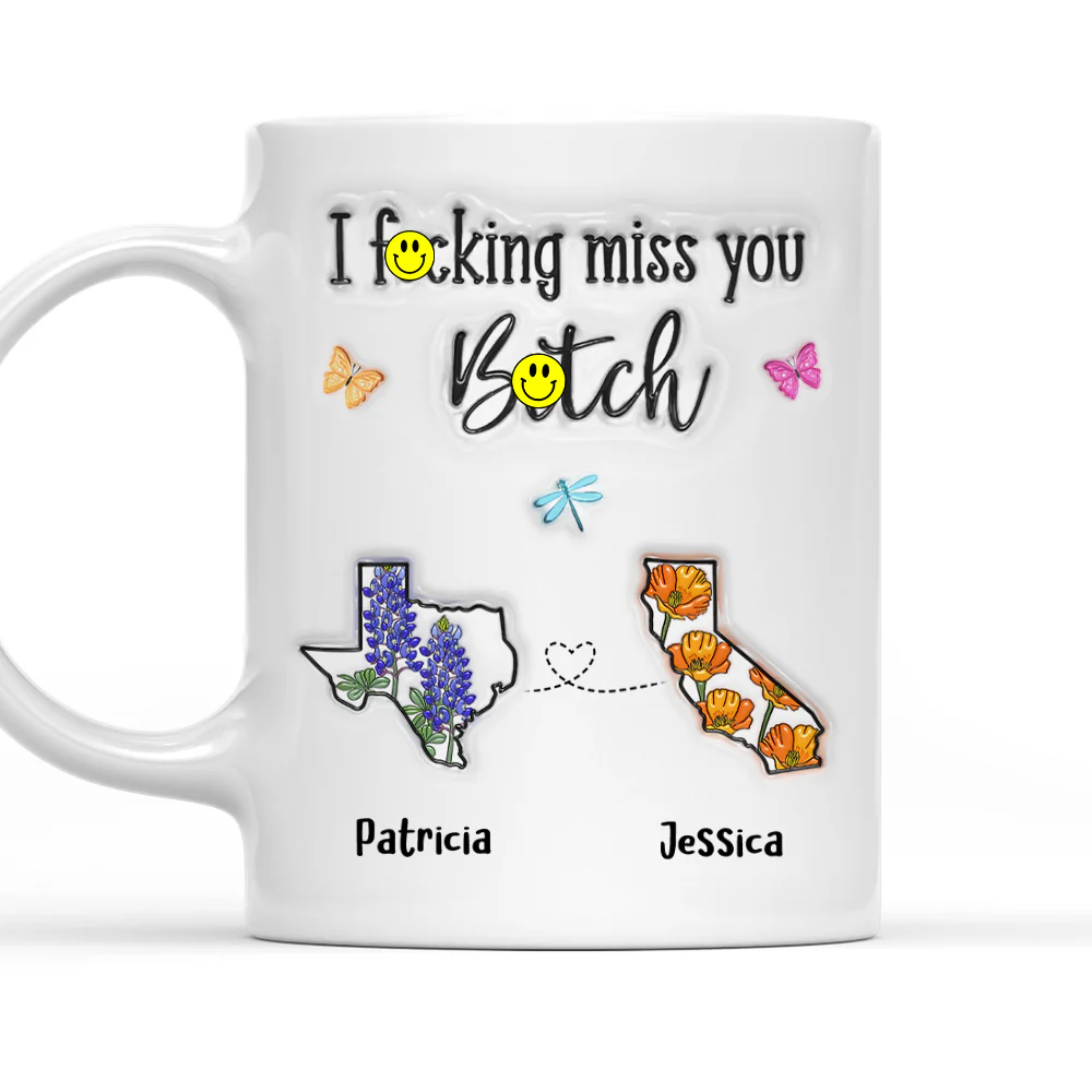 Miss You So Much - Personalized Custom 3D Inflated Effect Mug