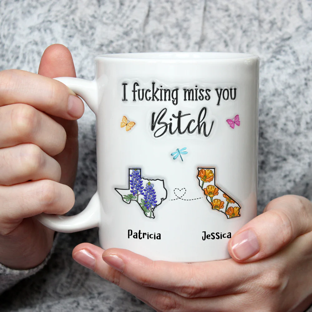 Miss You So Much - Personalized Custom 3D Inflated Effect Mug - Image 3