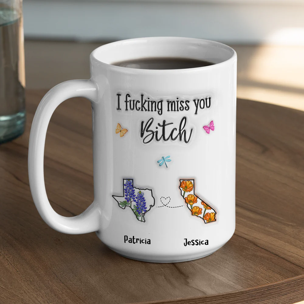 Miss You So Much - Personalized Custom 3D Inflated Effect Mug - Image 4