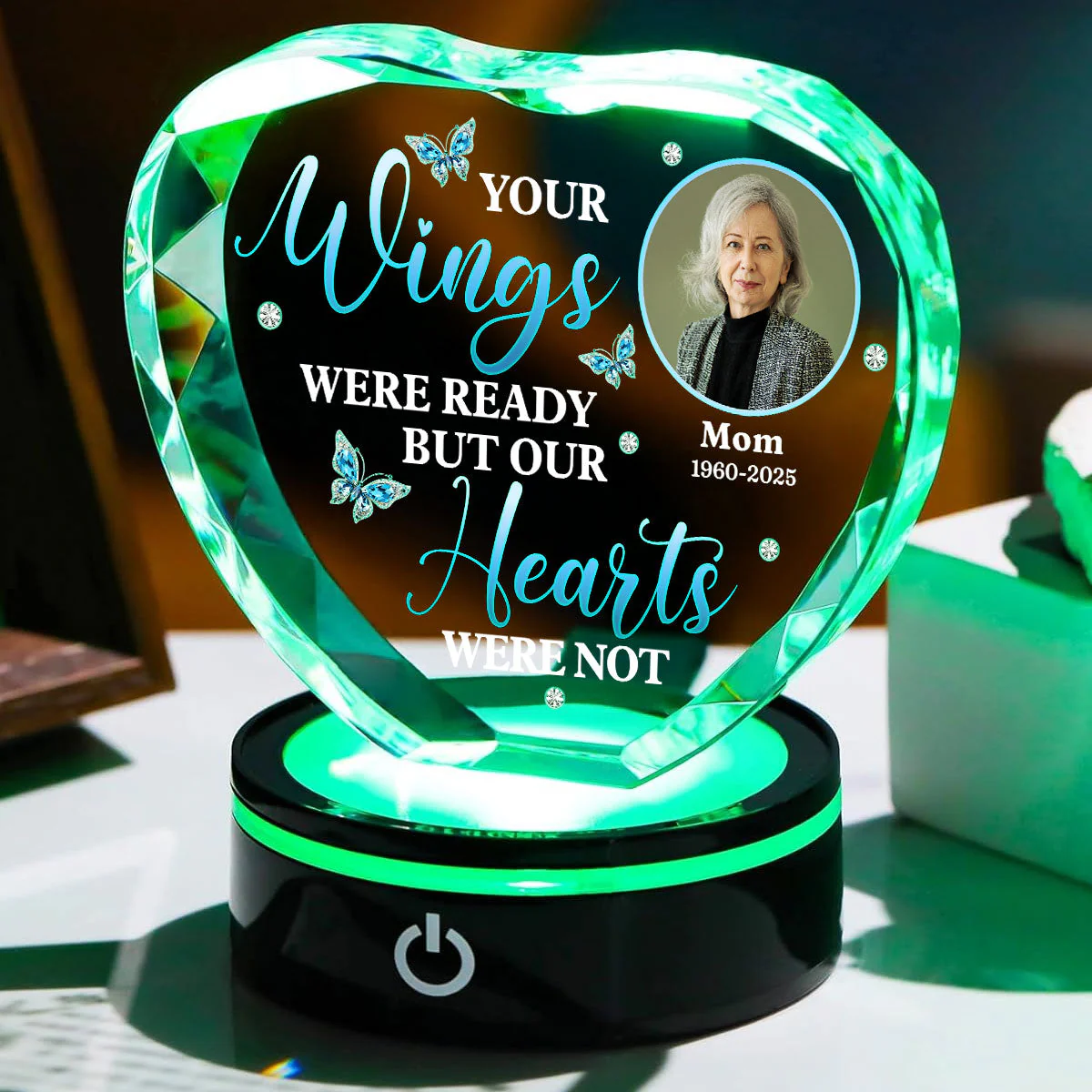 Miss You So Much - Personalized Custom Crystal Led Light - Image 3