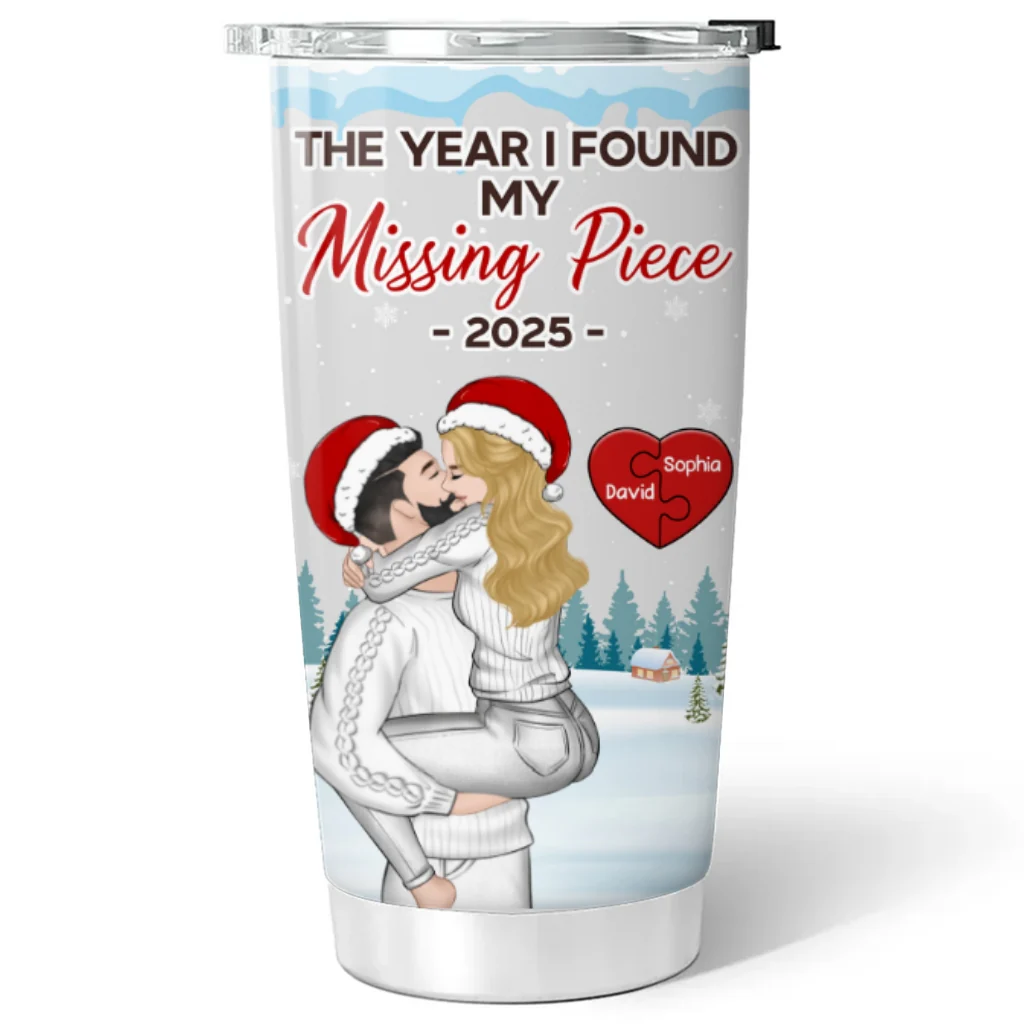 Missing Piece Love - Personalized Custom Tumbler - Image 6