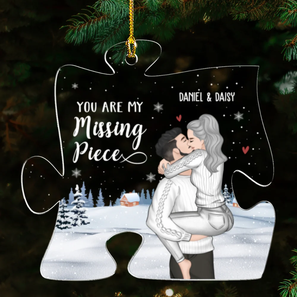 Missing Piece - Personalized Custom Acrylic Ornament - Image 5