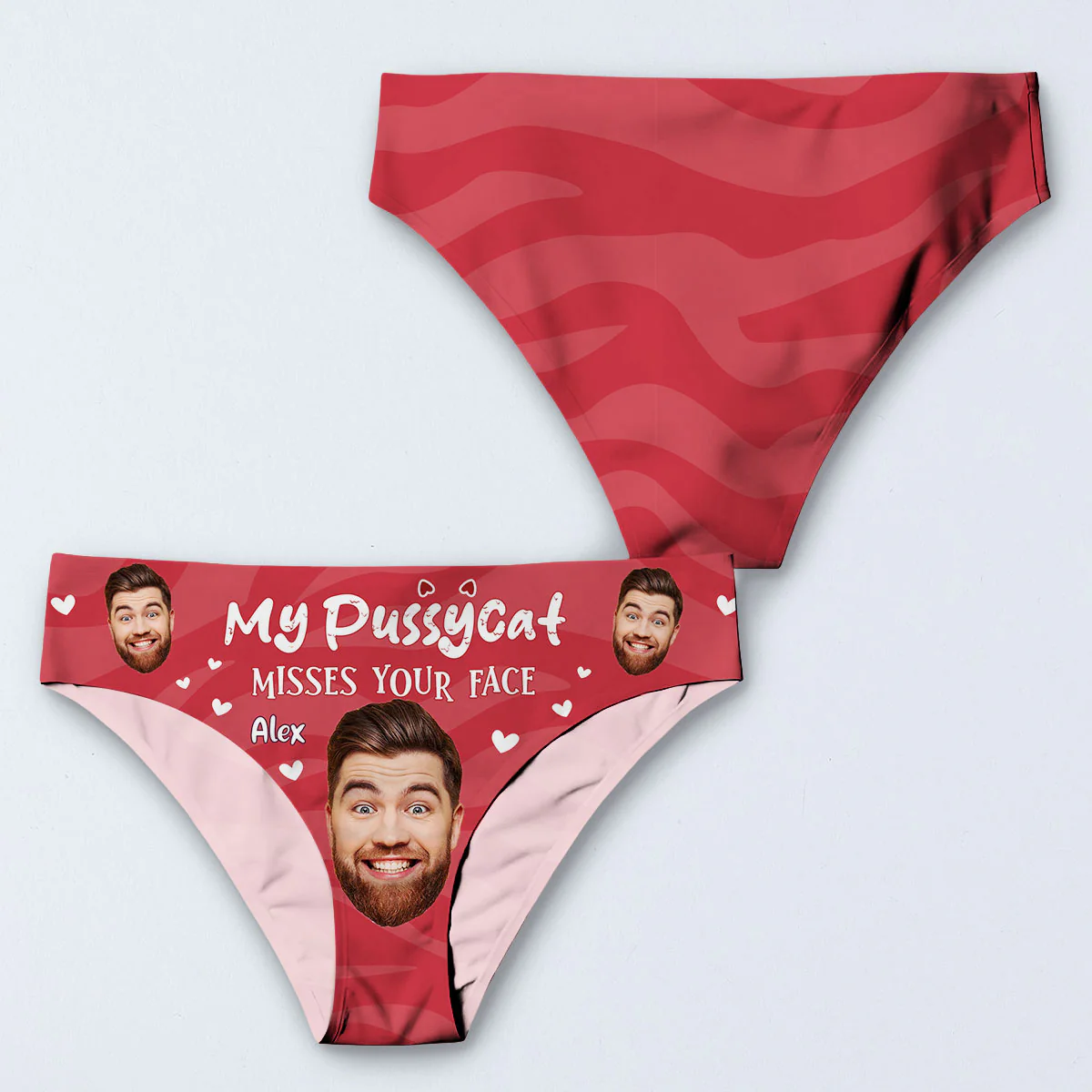 Missing You More Than You Know - Personalized Women Briefs - Image 3
