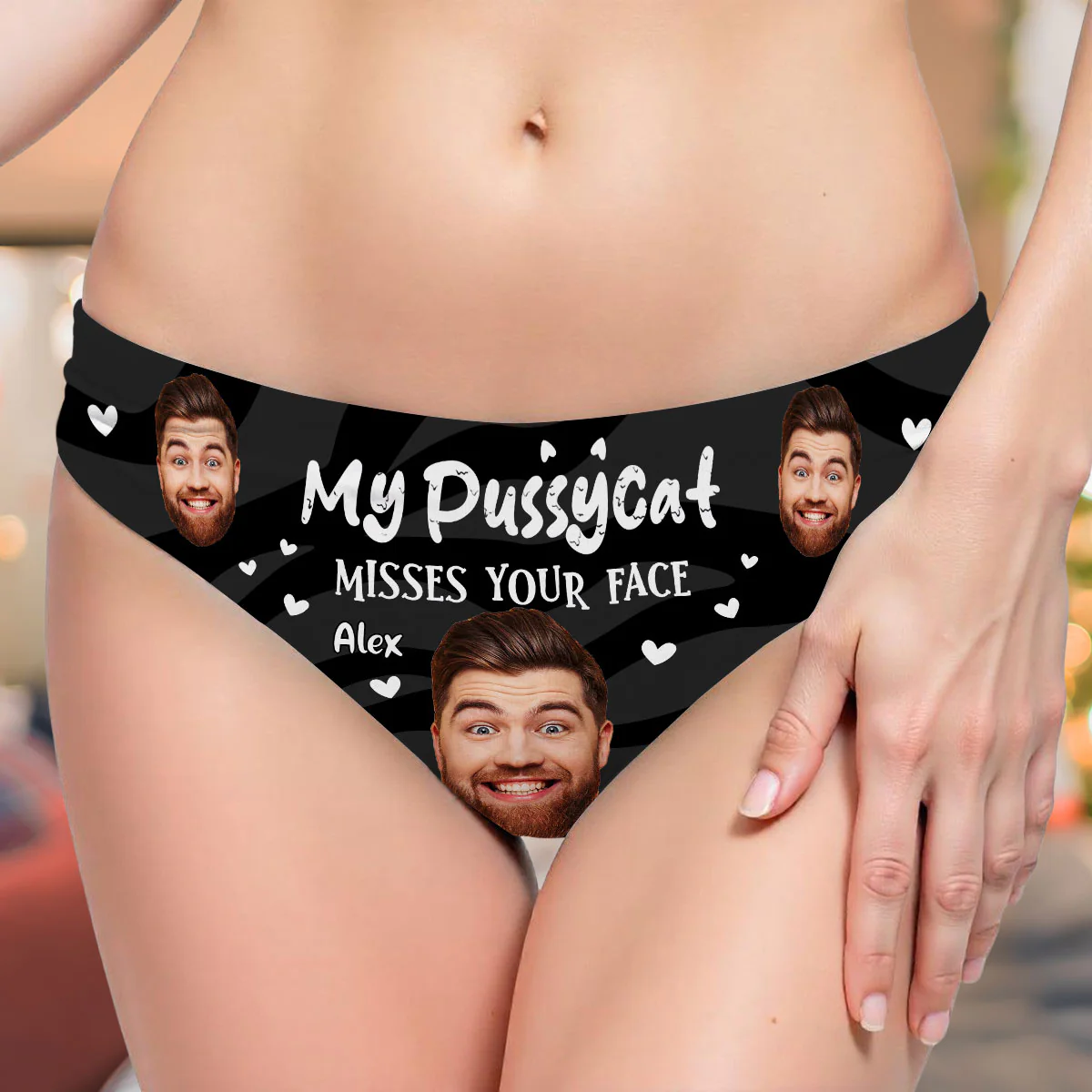 Missing You More Than You Know - Personalized Women Briefs - Image 5