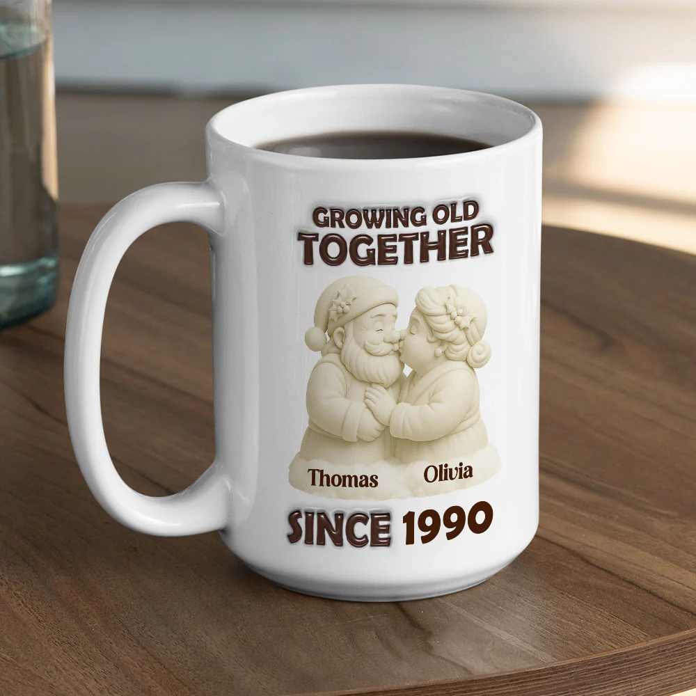 Mistletoe Moments - Personalized Custom 3D Inflated Effect Mug - Image 3