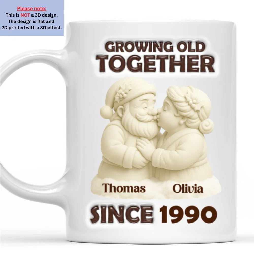 Mistletoe Moments - Personalized Custom 3D Inflated Effect Mug - Image 7