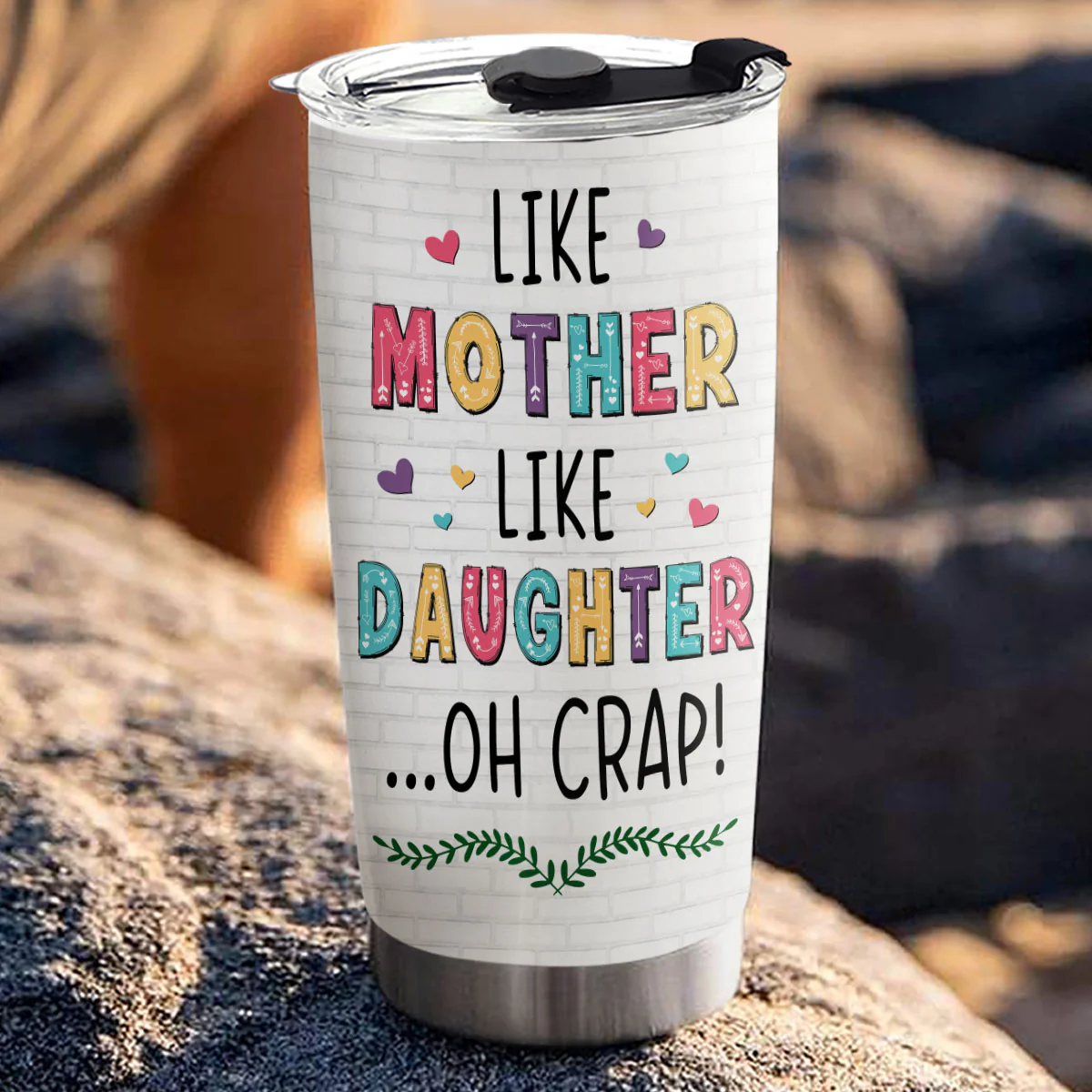 Mom And Daughter Friendship - Personalized Custom Tumbler - Image 3