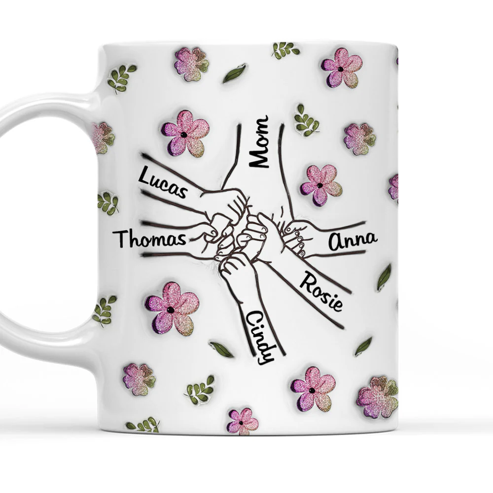 Mom Glitter - Personalized Custom 3D Inflated Effect Mug