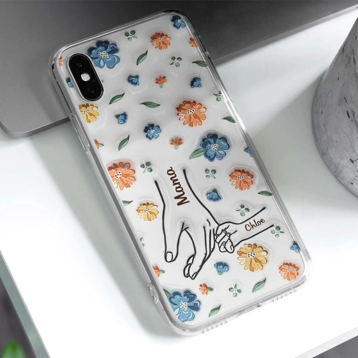 Mom Hold My Heart - Personalized Custom 3D Inflated Effect Phone Case - Image 6