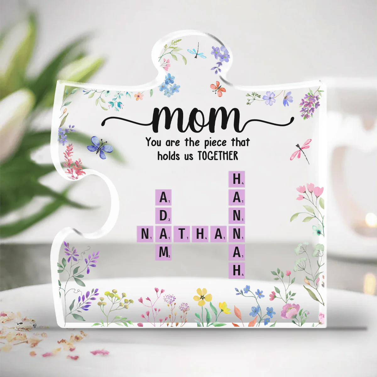 Mom Holds Us Together - Personalized Custom Acrylic Plaque - Image 4