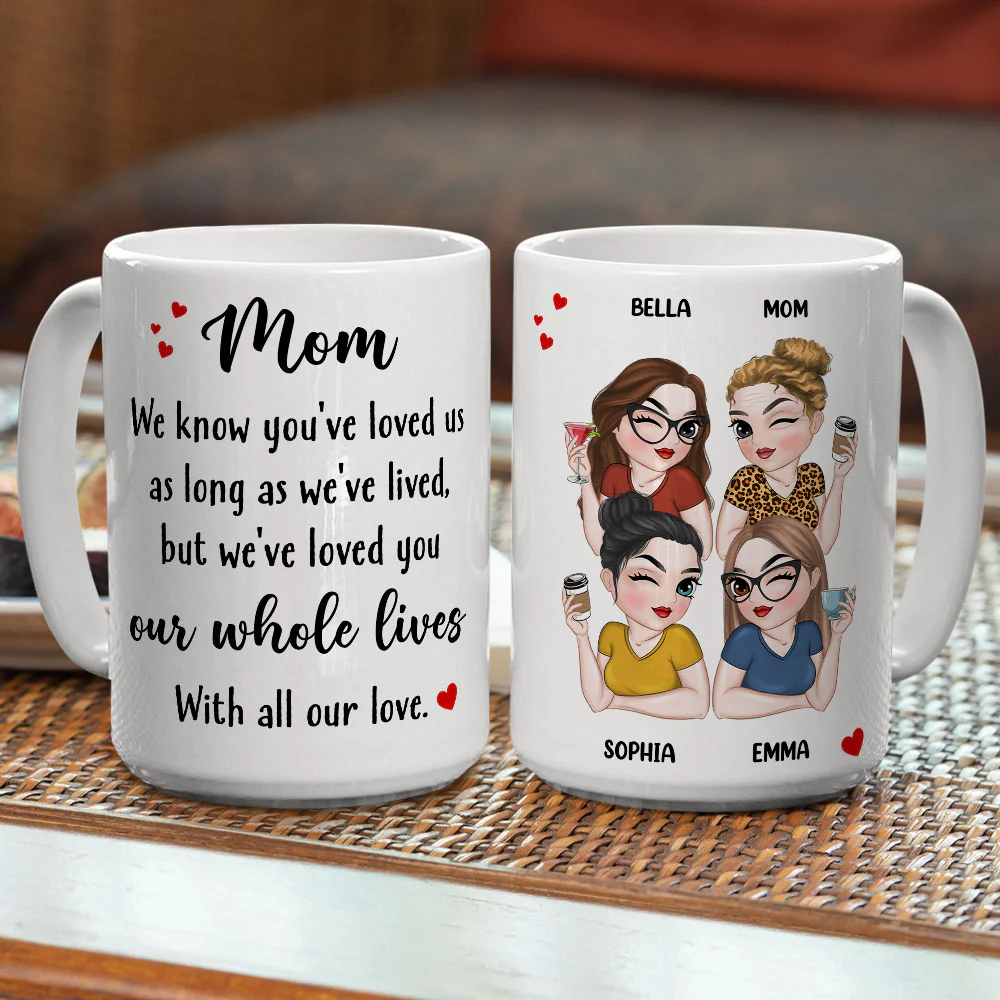 Mom Our Love For You Is Endless - Personalized Custom Coffee Mug - Image 4