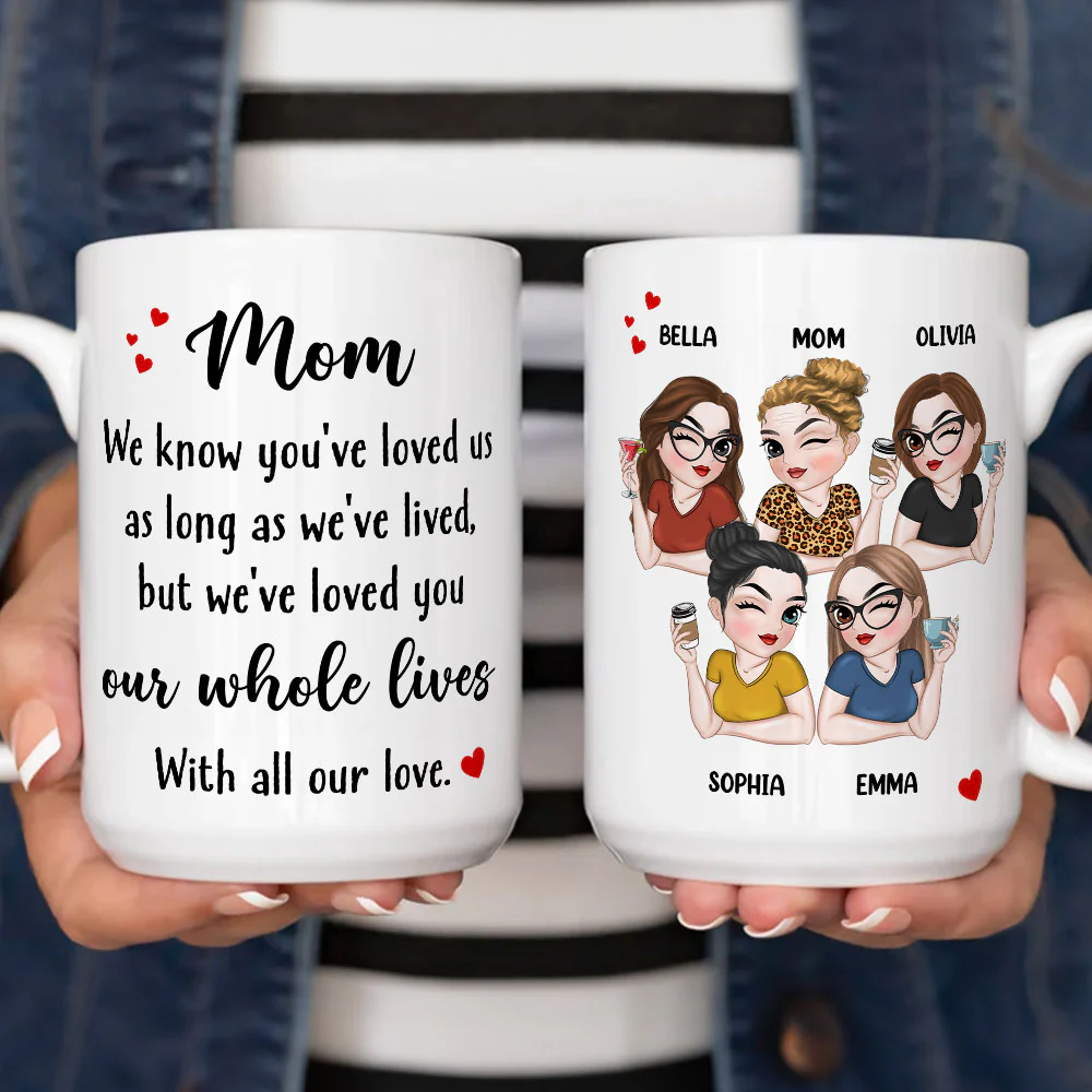 Mom Our Love For You Is Endless - Personalized Custom Coffee Mug - Image 5