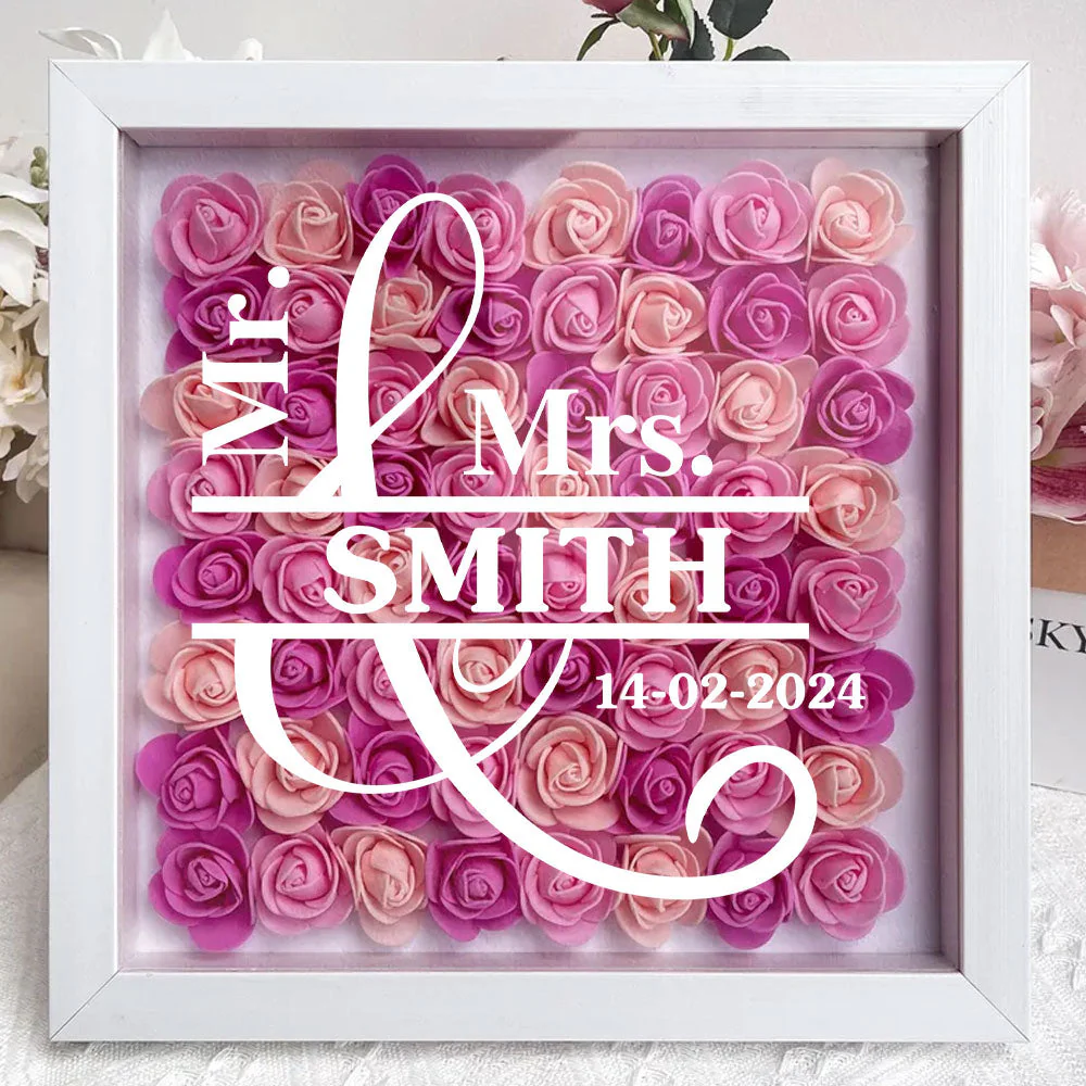 God Knew My Heart Needed You - Personalized Custom Flower Shadow Box - Image 3