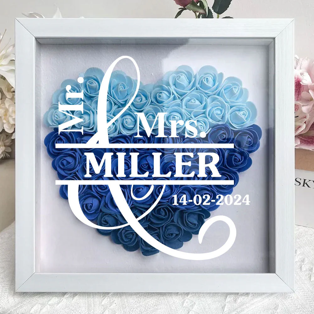 God Knew My Heart Needed You - Personalized Custom Flower Shadow Box - Image 5