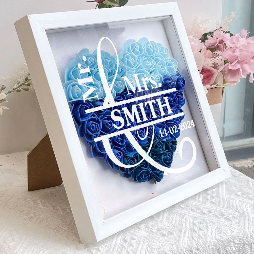 God Knew My Heart Needed You - Personalized Custom Flower Shadow Box - Image 6