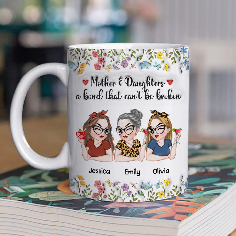 Mom You Are Loved Every Day - Personalized Custom 3D Inflated Effect Mug - Image 3